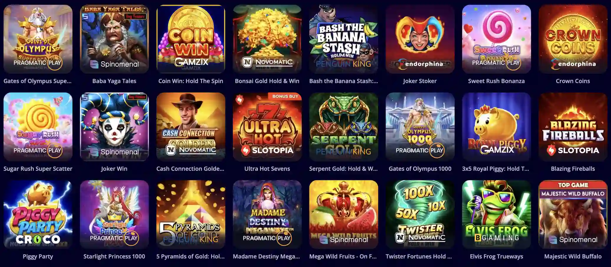 zahraničné online casino pre Slovákov dostupné hry