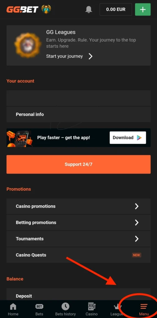GGBet návod na aktiváciu promo kódu