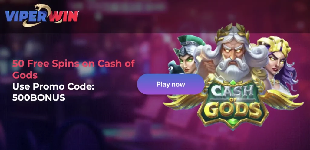 ViperWin Casino promo kód na 50 free spinov