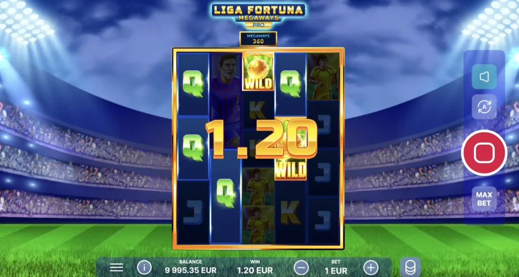 futbalový hrací automat Liga Fortuna Megaways Pro