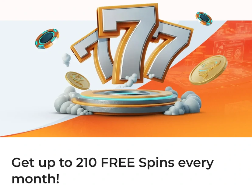 spininio casino 210 free spinov mesačne