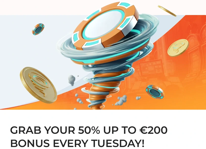 spininio casino reload bonus každý utorok