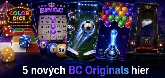 Nové BC Originals hry: BC.GAME predstavilo 5 noviniek