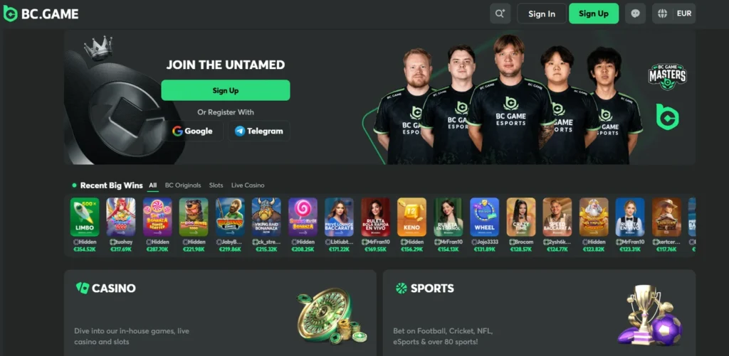 bc.game casino nové hry