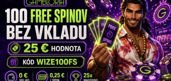 Obľúbený bonus bez vkladu je späť: Gambloria rozdáva 100 free spinov v hodnote 25 €