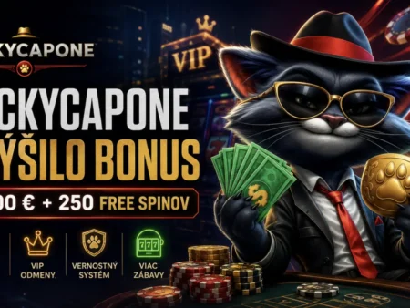 Luckycapone zvýšilo uvítací bonus: Noví hráči teraz dostanú až 2 500 € + 250 free spinov