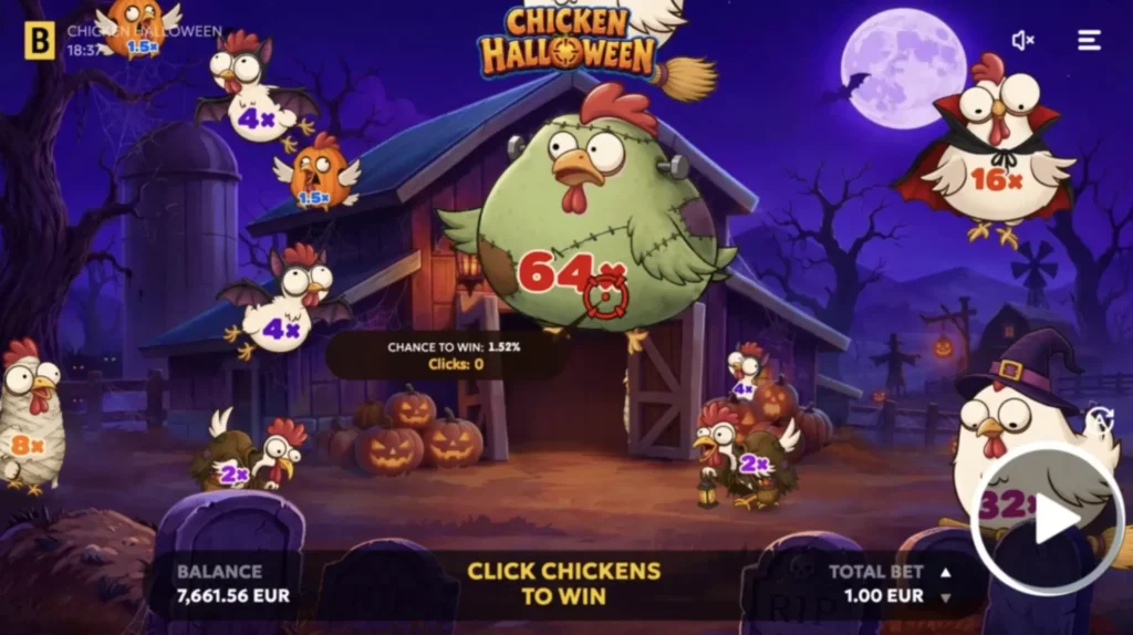 casino hra chicken halloween